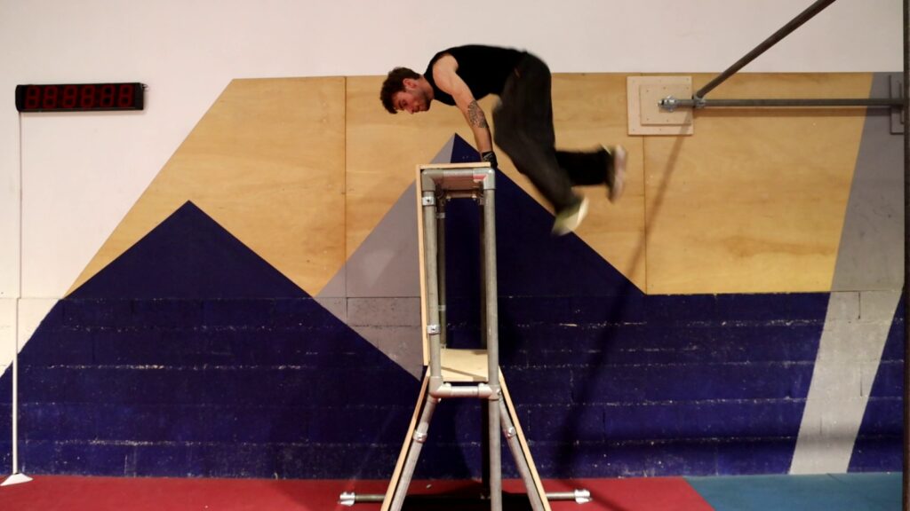 Franchissement d’un obstacle de parkour